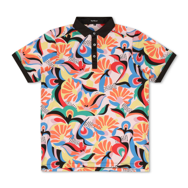 Havana Polo Shirt – Lightweight tropical dad polo with 4-way stretch, moisture-wicking poly-spandex fabric. Funny golf polo & best gift for dads.