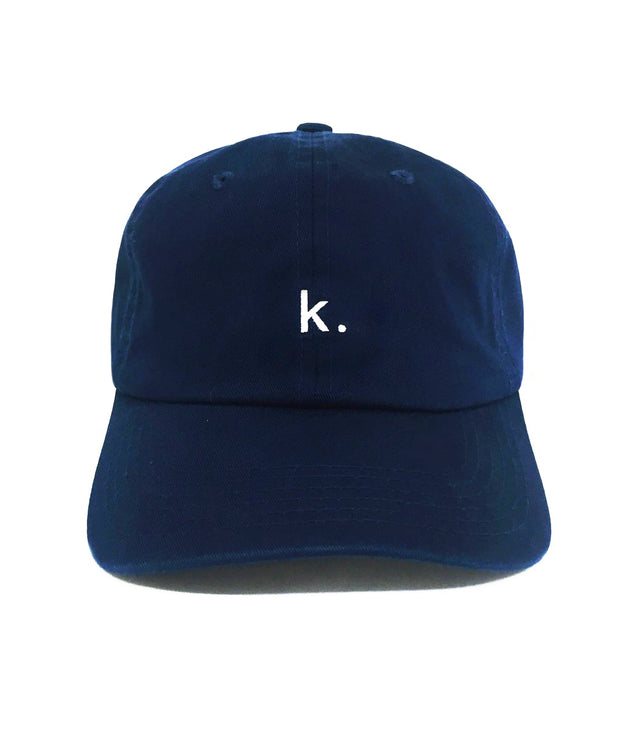 Navy k. Dad Hat – embroidered 6-panel cotton dad hat with adjustable strap, funny dad hat and perfect dad gift